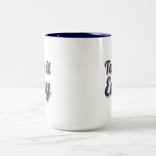 Einfach machen zweifarbige tasse (Mittel)