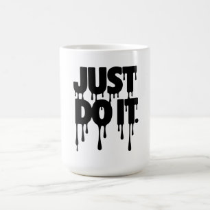 Einfach Mach's! T-Shirt Retro Fette Schrift Kaffeetasse