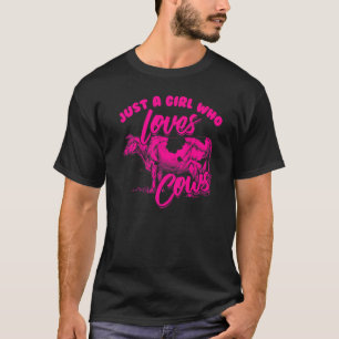 Einfach Mädchen das Kuh Frauen Kinder Cool Kuh lie T-Shirt