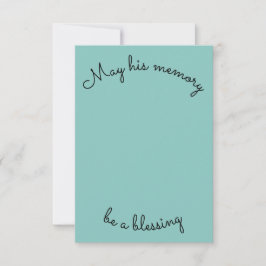 Einfach mag sein Gedächtnis eine Glückskarte sein Dankeskarte