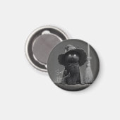 Einfach Magische Hexenkatze Magnet (Vorderseite/Rückseite)