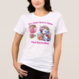 Einfach-magisches-florales-Einhorn-1.-Geburtstag-M Tri-Blend Shirt
