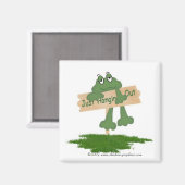 Einfach Magnet aushängen (Vorderseite/Rückseite)