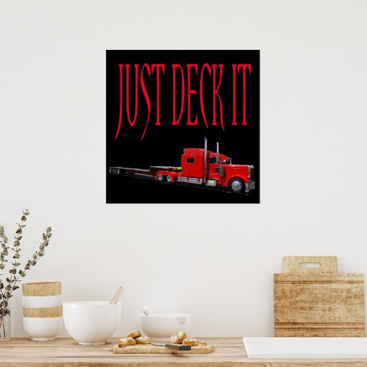 Einfach mal hinschauen poster (Küche)