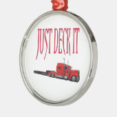 Einfach mal hinschauen silbernes ornament (Links)