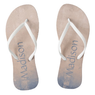 Einfach Mallow Blau abstrakt Badesandalen