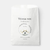 Einfach maltesischer Hund Wedding Danke Geschenktütchen (Vorderseite)