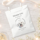 Einfach maltesischer Hund Wedding Danke Geschenktütchen (Ausgeschnitten)