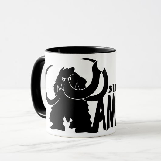 Einfach Mammut Tasse (Vorderseite Links)