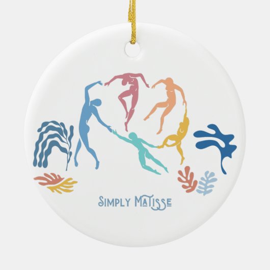 Einfach Matisse - Tanz Keramik Ornament (Hinten)