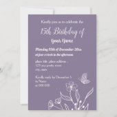 Einfach maurischer Geburtstag Einladung (Vorderseite)