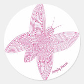 Einfach Mazes Butterfly Maze Sticker (Vorderseite)