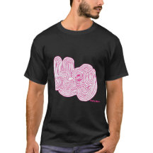 Einfach Mazes "Hey" Maze Black T - Shirt