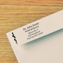 Einfach medizinischer Asclepius Caduceus Schwarz-w