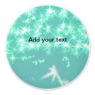 Einfach Meer Blau Glitter Funkeln Sterne fügen Sie Keramikknauf