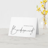 Einfach mein Bridesmaid-Vorschlag Hochzeit Karte (Gelbe Blume)