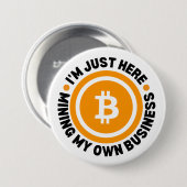 EINFACH MEIN EIGENES BUSINESS-Fun-Bitcoin Button (Vorne & Hinten)