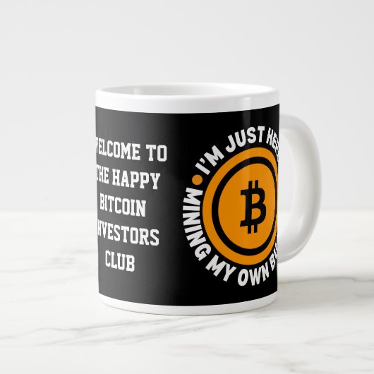 EINFACH MEIN EIGENES BUSINESS-Fun-Bitcoin Jumbo-Tasse (Vorderseite Rechts)