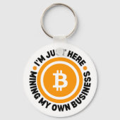 EINFACH MEIN EIGENES BUSINESS-Fun-Bitcoin Schlüsselanhänger (Rückseite)