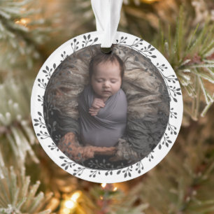 Einfach mein erstes Personalisiertes Baby Foto Ornament