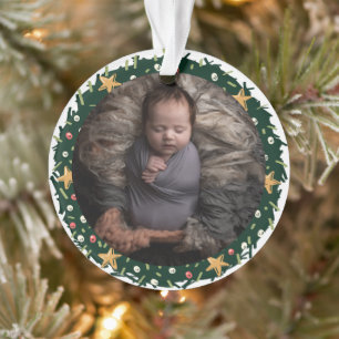 Einfach mein erstes Personalisiertes Baby Foto Ornament