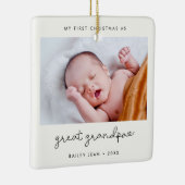 Einfach mein erstes Weihnachten als Großes Großart Keramikornament (Rechts)