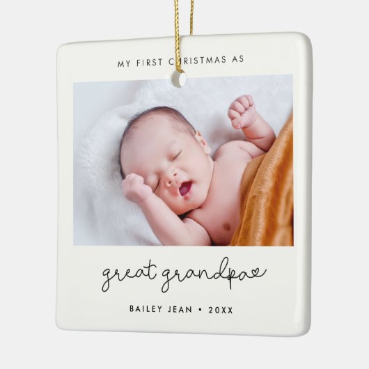 Einfach mein erstes Weihnachten als Großes Großart Keramikornament (Links)