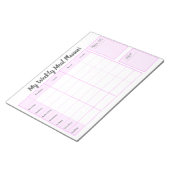 Einfach mein wöchentlicher Essensplaner Notizblock (angewinkelt)