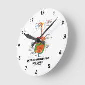 Einfach meine Gedanken zeigen (Digestive System Sp Runde Wanduhr (Winkel)