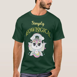 Einfach meowlogische Flügel Einhorn Caticorn Kitte T-Shirt