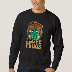 Einfach merken, dass ich Liebe Frösche Pilze & Pin Sweatshirt