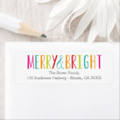 Einfach Merry & Bright Holiday Address Labels (Insitu)