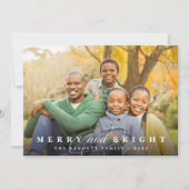 Einfach Merry Overlay | FOTO Feiertagskarte (Vorderseite)