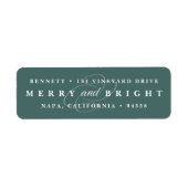 Einfach Merry Spruce | Rücksendeadresse für Feiert (Vorne)