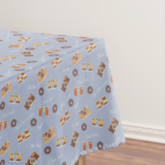 Einfach milimalistische Vintage Kameras Fotografie Tischdecke (Beispiel)