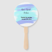 EINFACH MINIMAL 16 . Geburtstag elegant und modern Fächer (Rückseite)