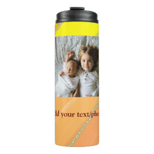einfach minimal ADD YOUR PHOTO TEXT WEIHNACHTEN ge Thermosbecher
