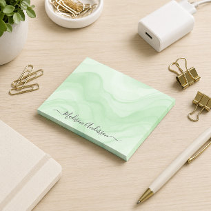 Einfach Minimal Aquarell Wasserfarbe Sage Grün Per Post-it Klebezettel