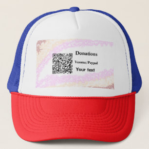 Einfach minimal Barcode-Spenden venmo paypal hinzu Truckerkappe