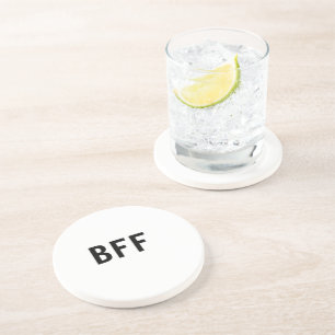 Einfach minimal BFF beste Freunde Familie eigener  Getränkeuntersetzer