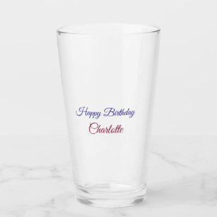 EINFACH MINIMAL.CUTIE NAME BABY herzlichen Glückwu Glas