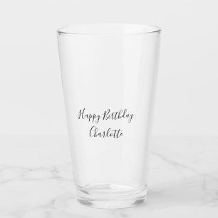 EINFACH MINIMAL.CUTIE NAME BABY herzlichen Glückwu Glas