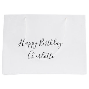 EINFACH MINIMAL.CUTIE NAME BABY herzlichen Glückwu Große Geschenktüte