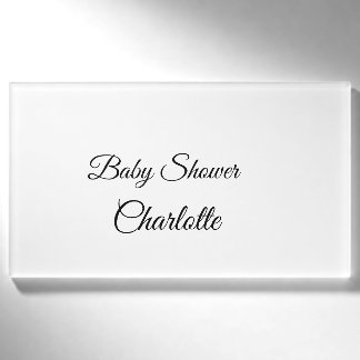 EINFACH MINIMAL.CUTIE NAME HINZUFÜGEN BABY Baby Sh Namenschild