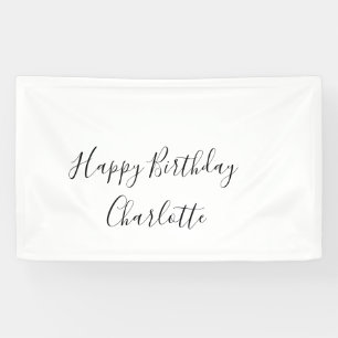 EINFACH MINIMAL.CUTIE NAME HINZUFÜGEN BABY herzlic Banner
