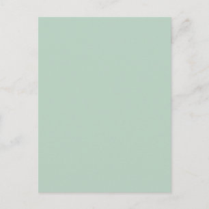 einfach minimal festes grün grau boho  postkarte