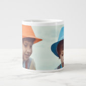 Einfach MINIMAL Foto hinzufügen Weihnachten Jumbo-Tasse (Vorderseite)
