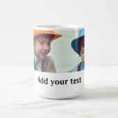 Einfach MINIMAL Foto hinzufügen Weihnachten Kaffeetasse (Mittel)