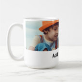 Einfach MINIMAL Foto hinzufügen Weihnachten Kaffeetasse (Links)