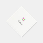 EINFACH MINIMAL FÜGEN SIE IHR LOGO CUSTOM-TEXT HIE SERVIETTE (Ecke)